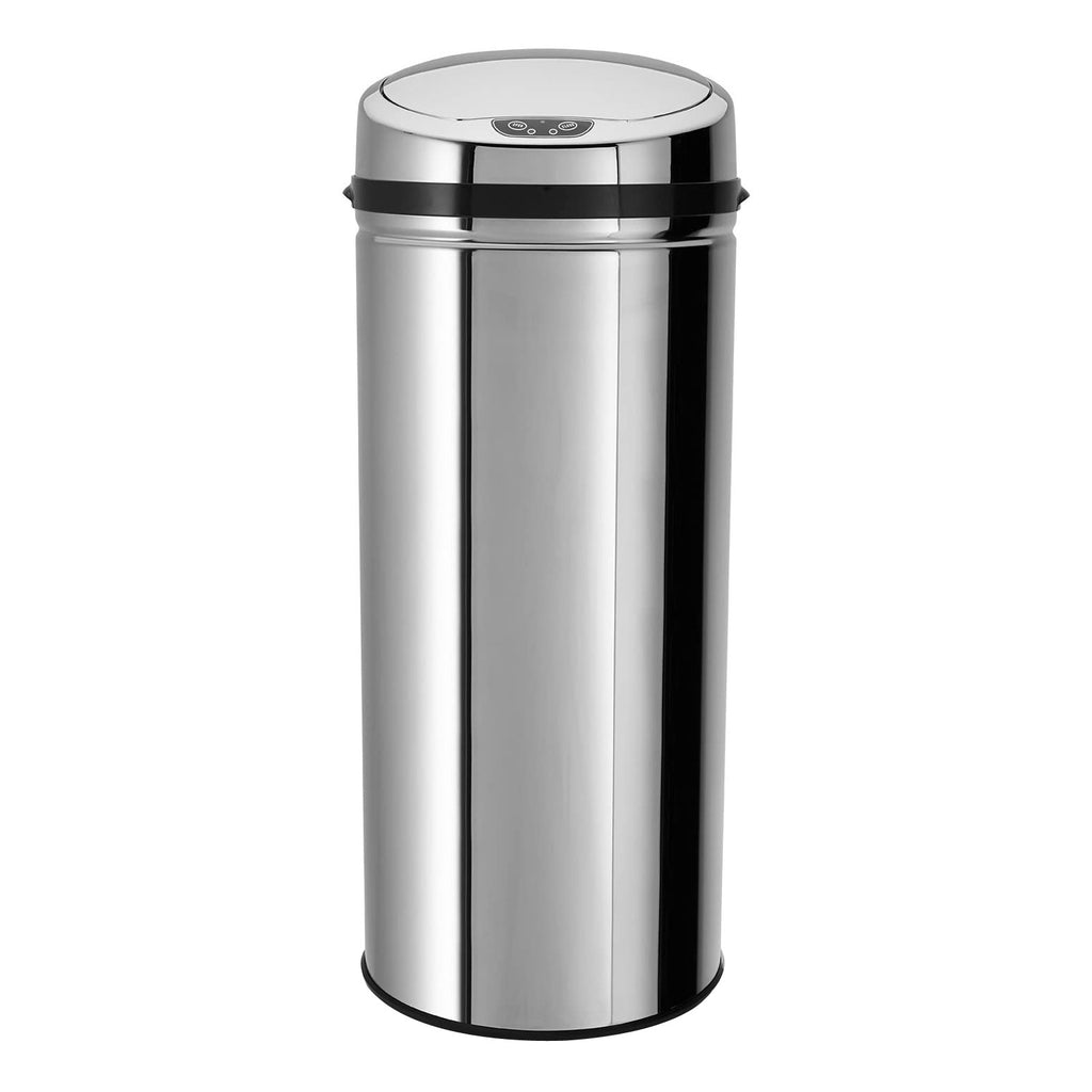 ECHTWERK Abfalleimer Mülleimer mit Sensor INOX aus Edelstahl 42 Liter