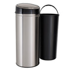 ECHTWERK Abfalleimer Mülleimer mit Sensor INOX aus Edelstahl 42 Liter