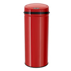 ECHTWERK Abfalleimer Mülleimer mit Sensor INOX Red aus Edelstahl 42 Liter