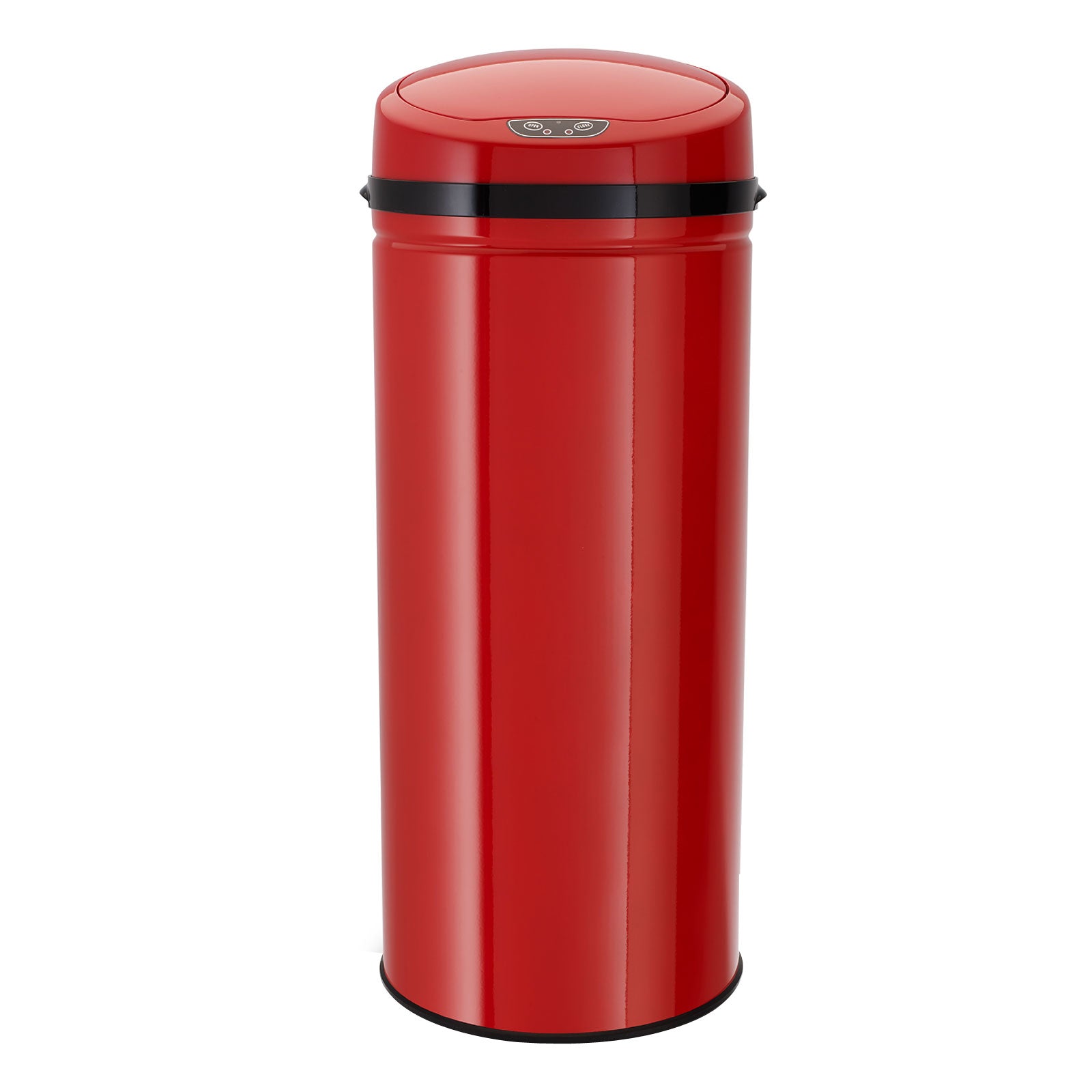ECHTWERK Abfalleimer Mülleimer mit Sensor INOX Red aus Edelstahl 42 Liter
