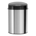 ECHTWERK Büro-/Bad-/Kosmetikabfalleimer Schwarz aus Edelstahl 9 Liter mit Sensor
