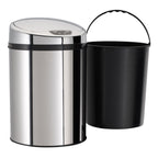 ECHTWERK Büro-/Bad-/Kosmetikabfalleimer INOX aus Edelstahl 9 Liter mit Sensor
