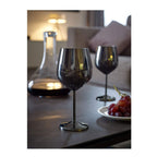 ECHTWERK bruchsichere Weingläser/Weinkelche aus Edelstahl 6-tlg. 0,5 L Schwarz