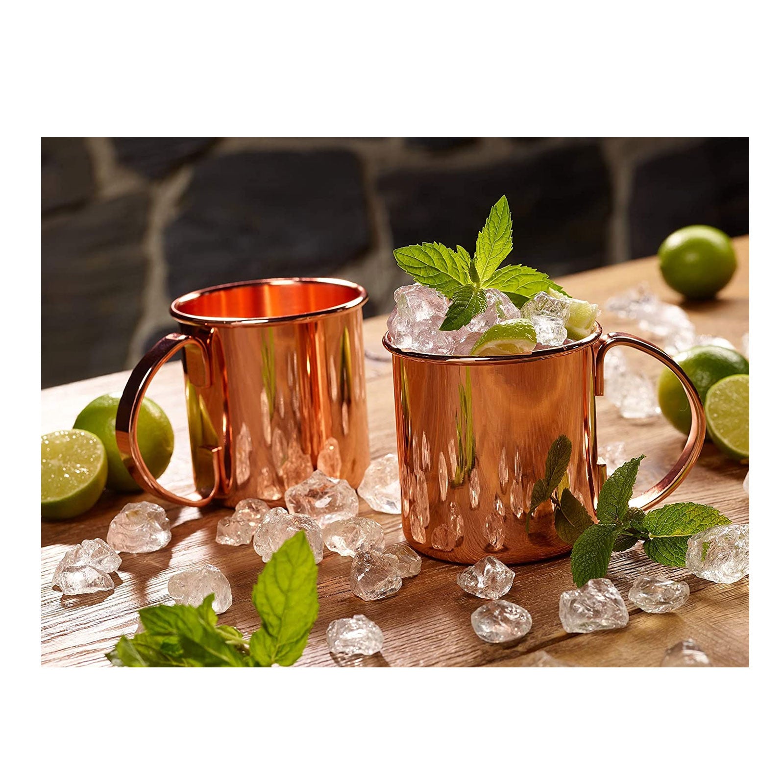 ECHTWERK Moscow Mule Becherset aus Edelstahl 450 ml
