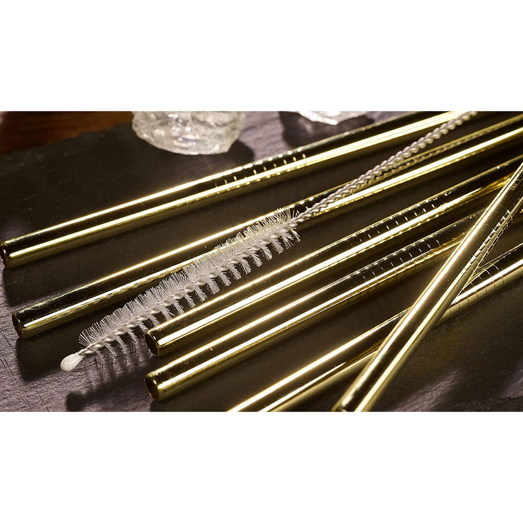 ECHTWERK Edelstahl-Trinkhalme Gold
