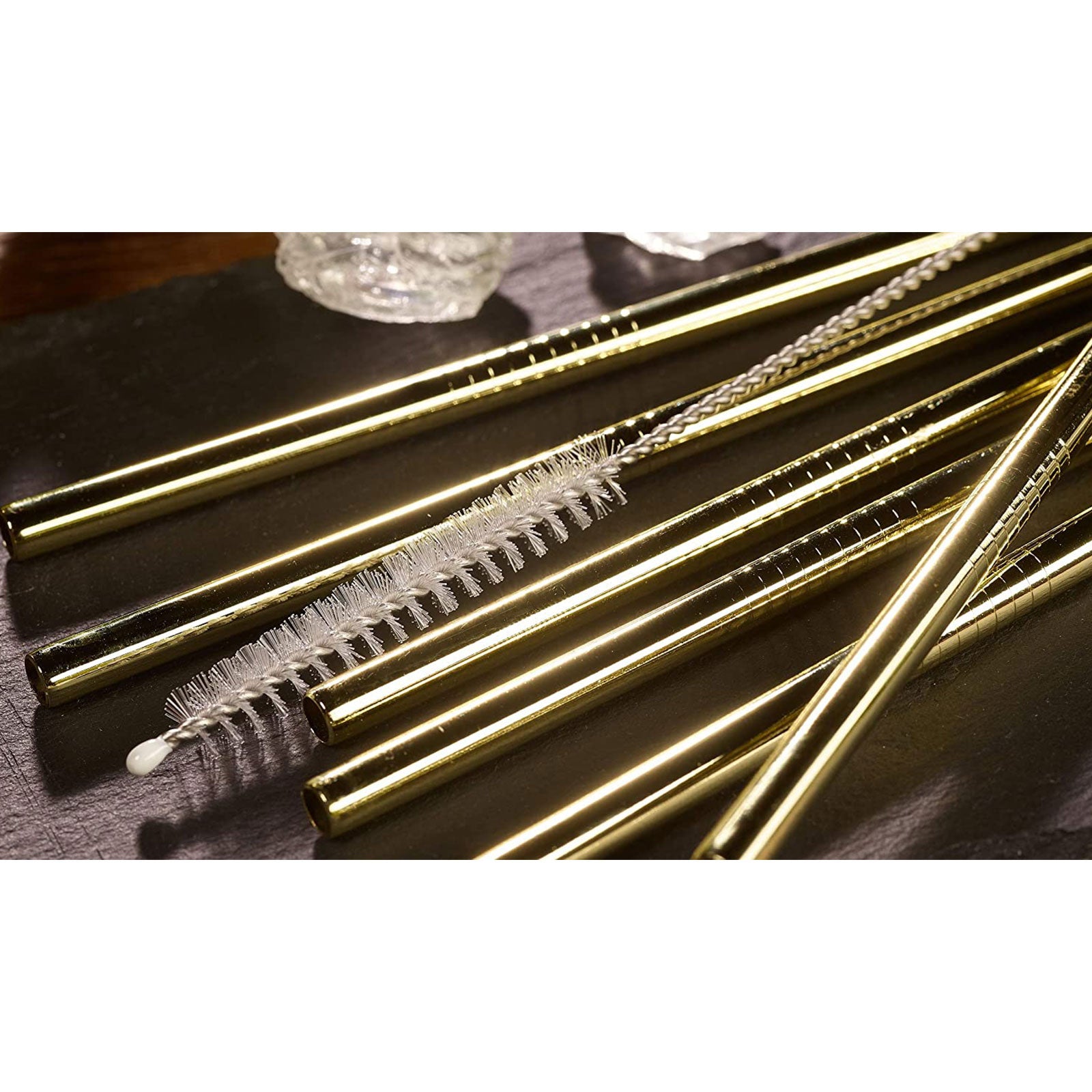 ECHTWERK Edelstahl-Trinkhalme Gold