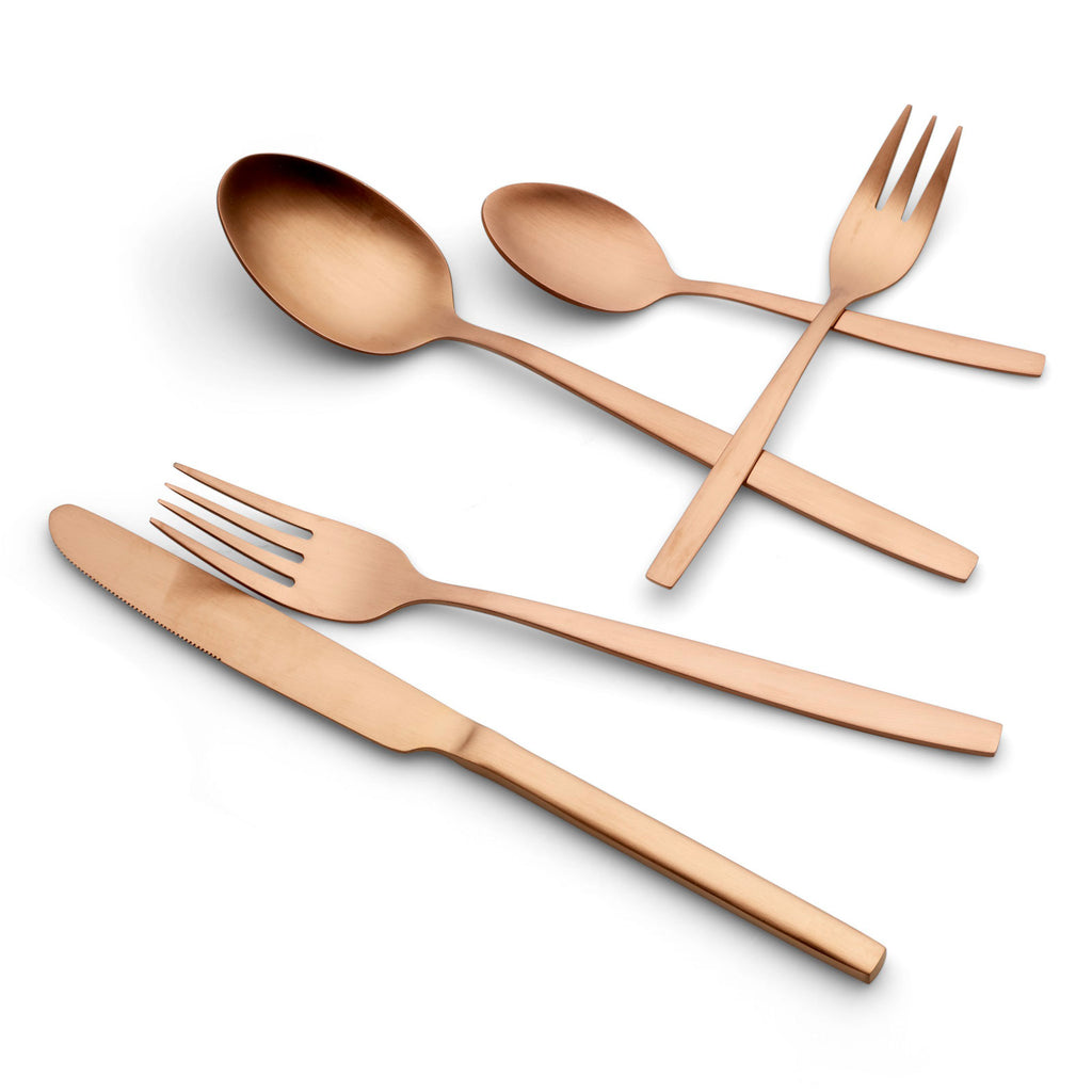 ECHTWERK Tafelbesteck Positano-Bronze Edition aus Edelstahl