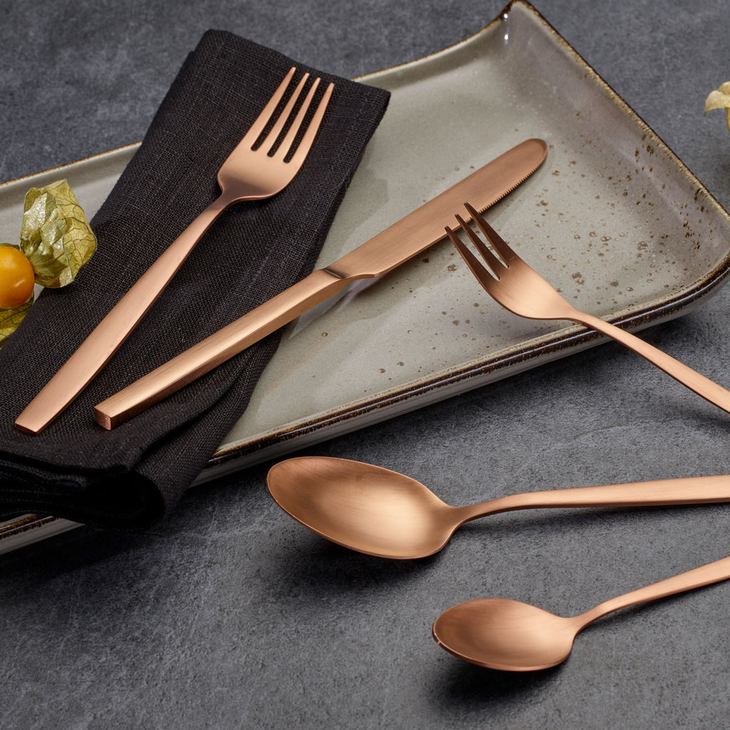 ECHTWERK Tafelbesteck Tavira-Bronze Edition aus Edelstahl
