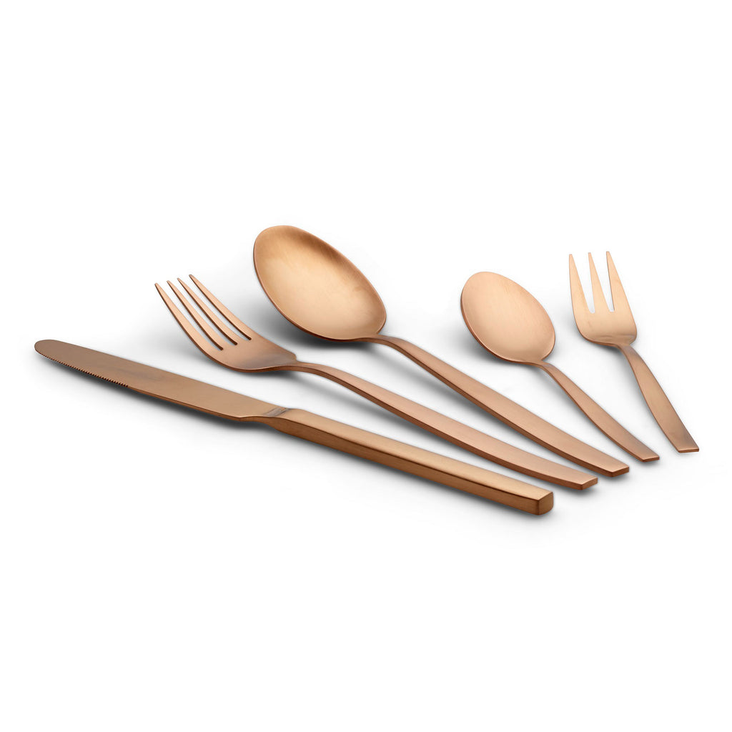 ECHTWERK Tafelbesteck Positano-Bronze Edition aus Edelstahl