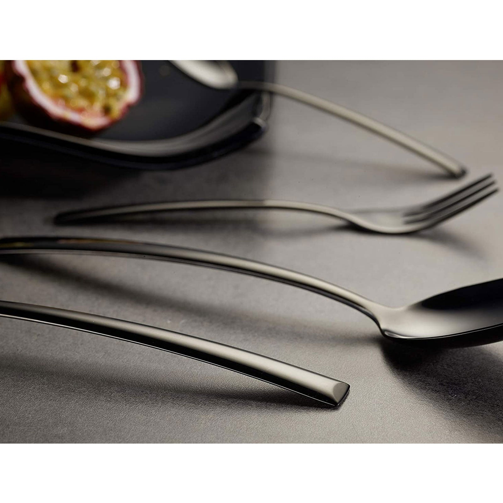 ECHTWERK Tafelbesteck Avelino/Shiny-Black Edition Schwarz aus Edelstahl