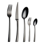 ECHTWERK Tafelbesteck Avelino/Shiny-Black Edition Schwarz aus Edelstahl