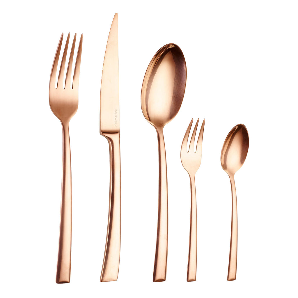 ECHTWERK Tafelbesteck Avelino/Shiny-Bronze Edition aus Edelstahl