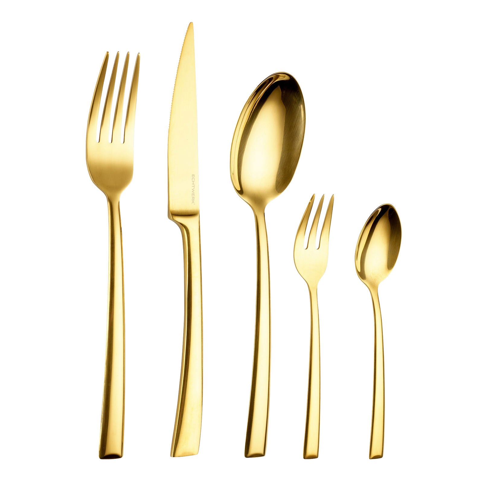 ECHTWERK Tafelbesteck Avelino/Shiny-Gold Edition aus Edelstahl