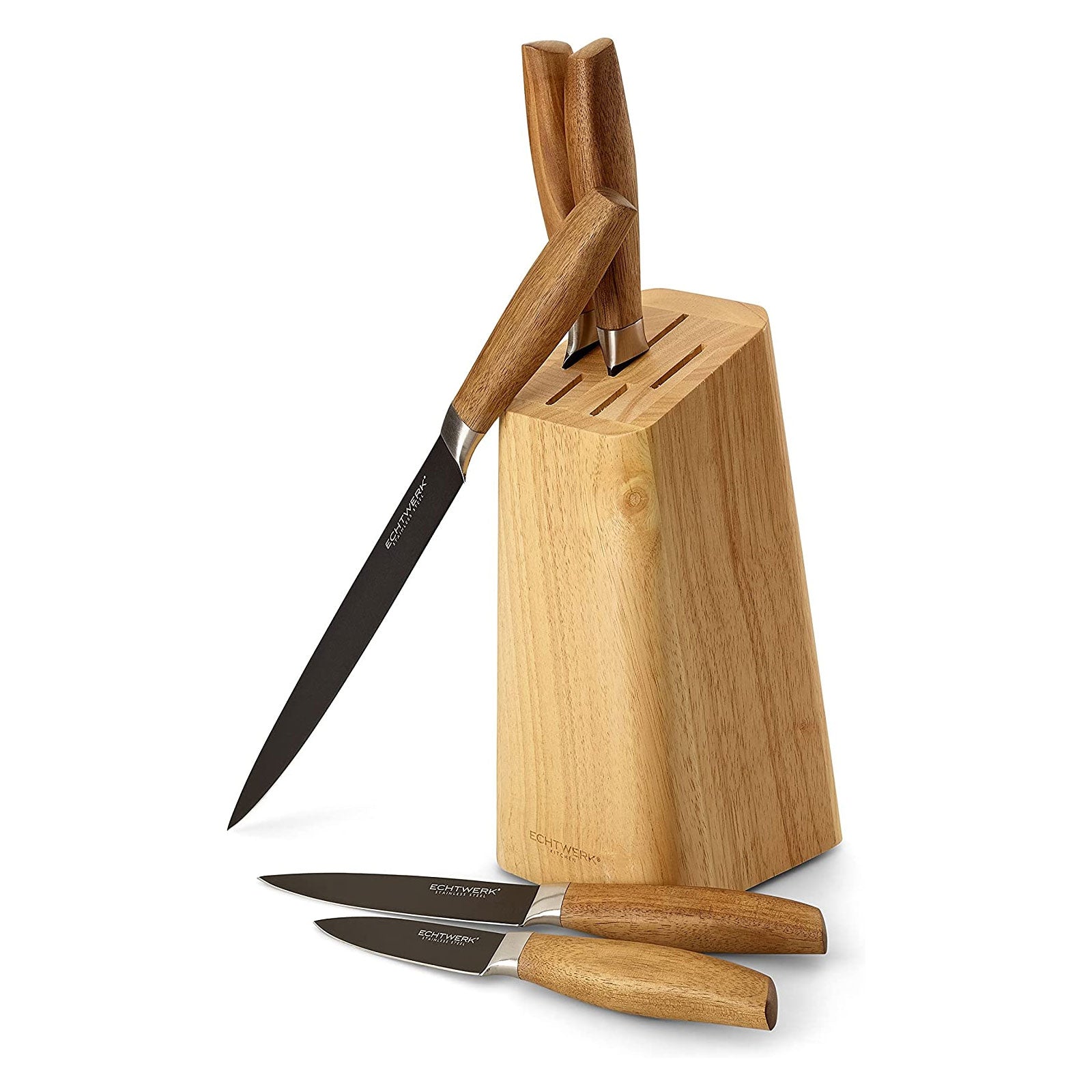 ECHTWERK Küchenmesser Set aus hochwertigem Stahl Schwarz