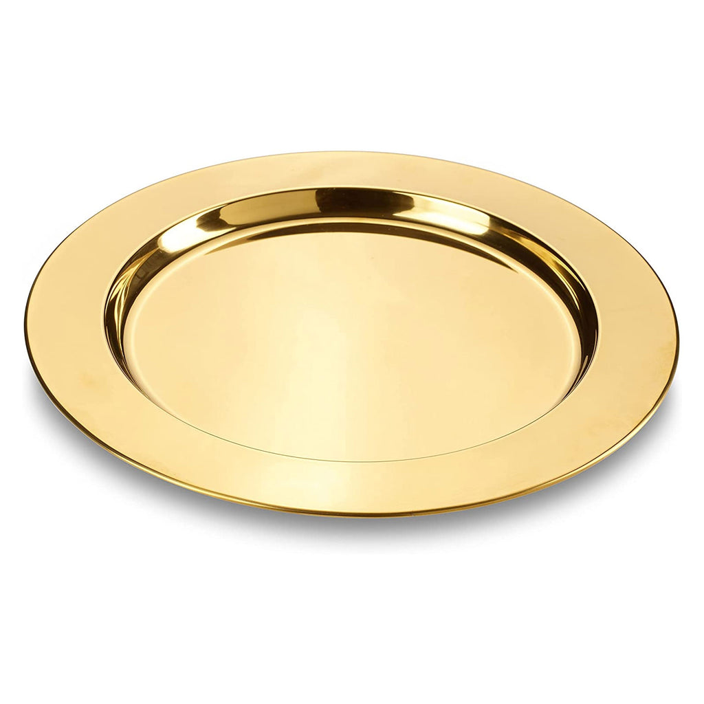 ECHTWERK Platzteller/ Servierteller Set "Shiny" Gold aus Edelstahl