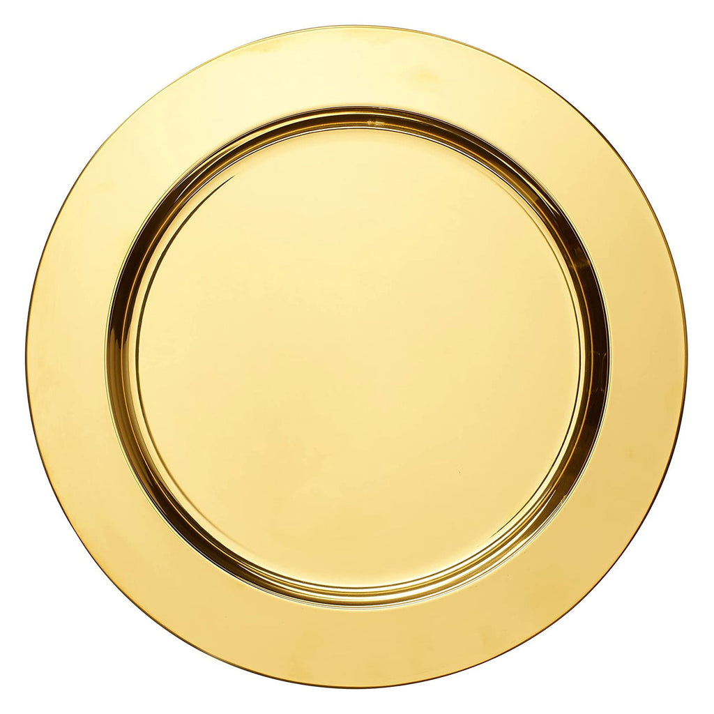ECHTWERK Platzteller/ Servierteller Set "Shiny" Gold aus Edelstahl