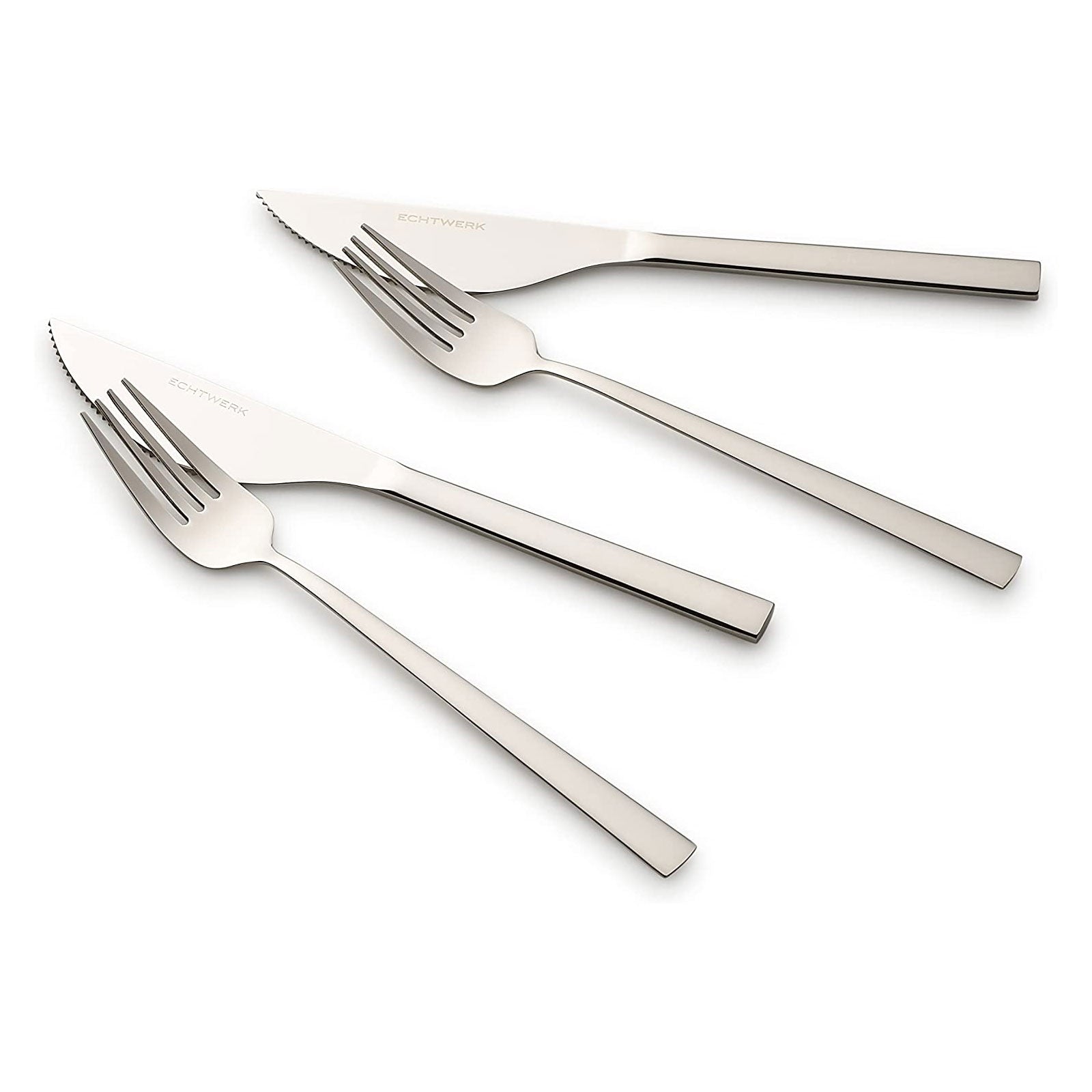 ECHTWERK Pizzabesteck-Set Silber aus Edelstahl
