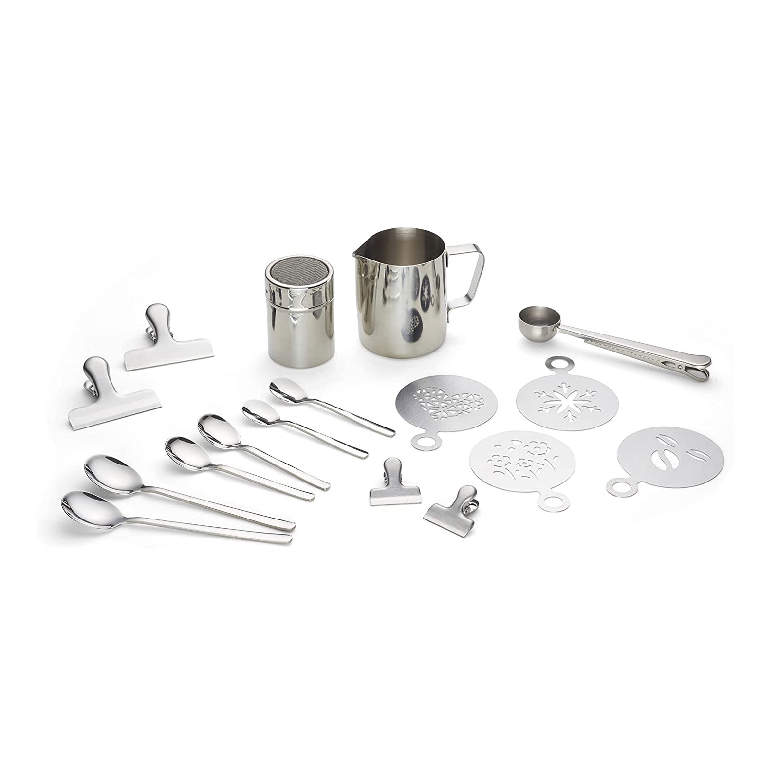 ECHTWERK Kaffeezubehör-Set Silber 350 ml