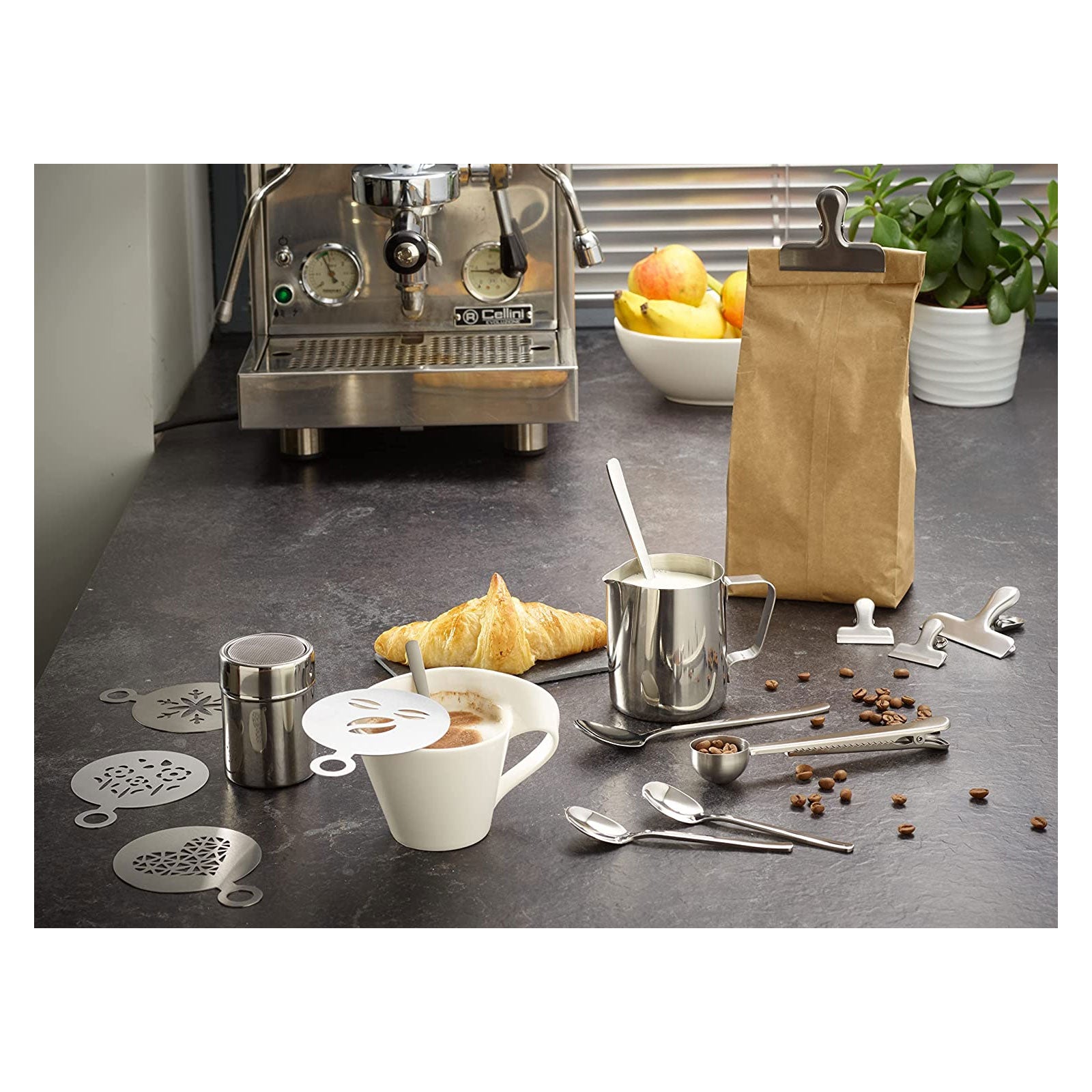 ECHTWERK Kaffeezubehör-Set Silber 600 ml