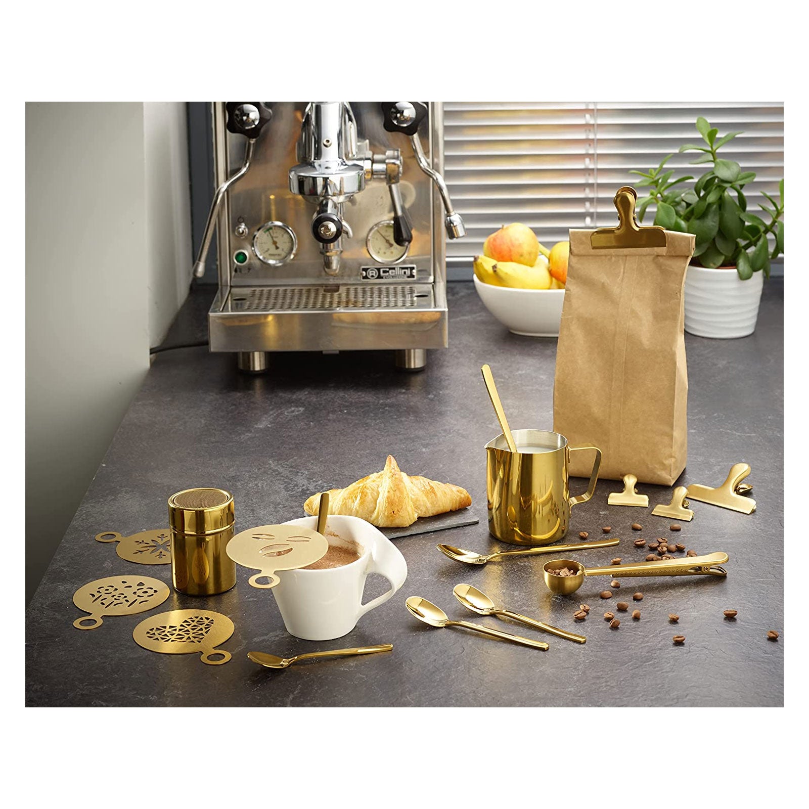 ECHTWERK Kaffeezubehör-Set Gold 600 ml
