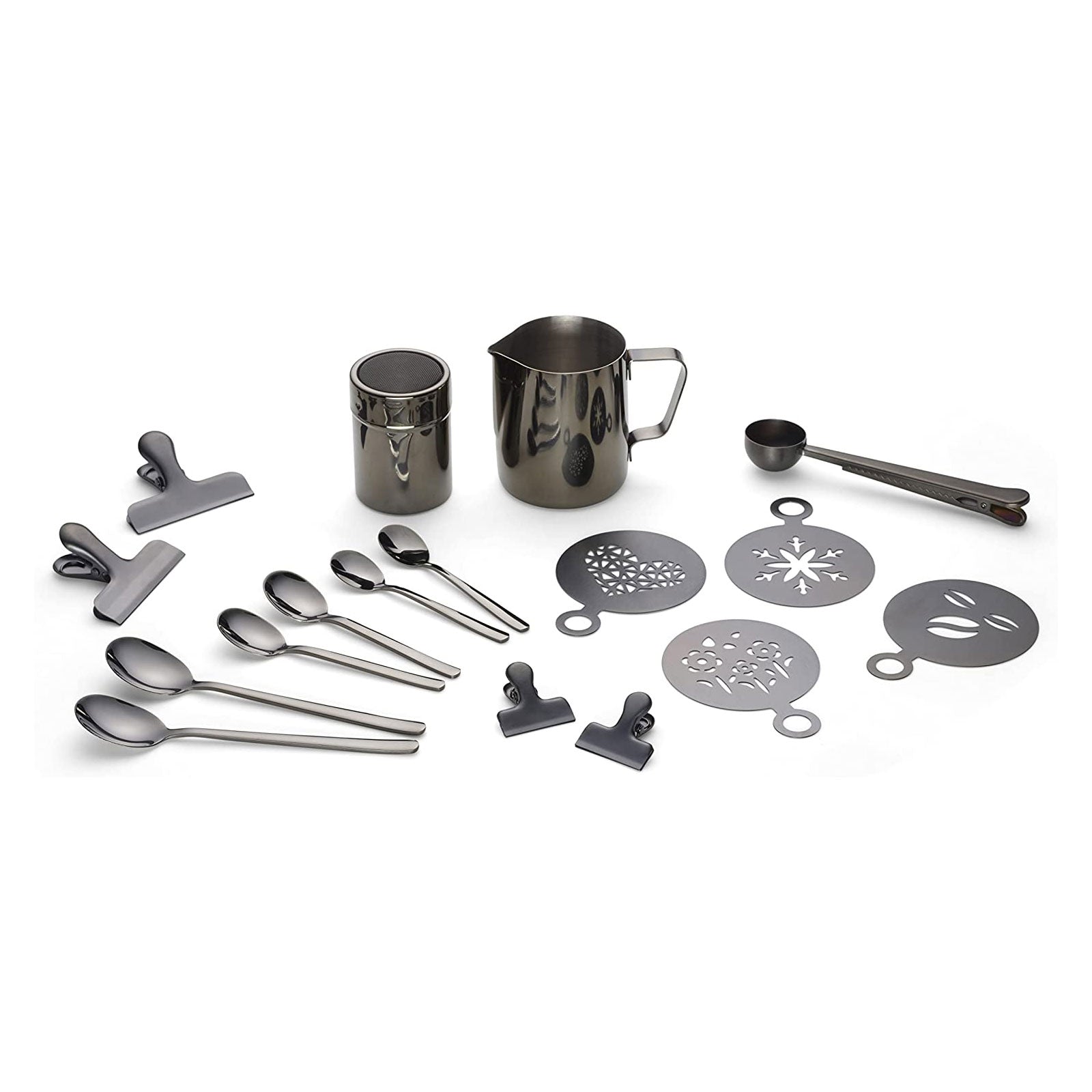 ECHTWERK Kaffeezubehör-Set Schwarz 350 ml