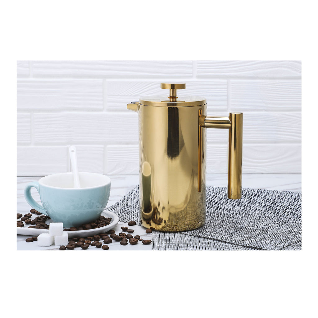 ECHTWERK French Press aus Edelstahl Gold 800 ml