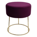 ECHTWERK runder Sitzhocker Marilyn Gold aus Metall