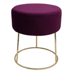 ECHTWERK runder Sitzhocker Marilyn Gold aus Metall