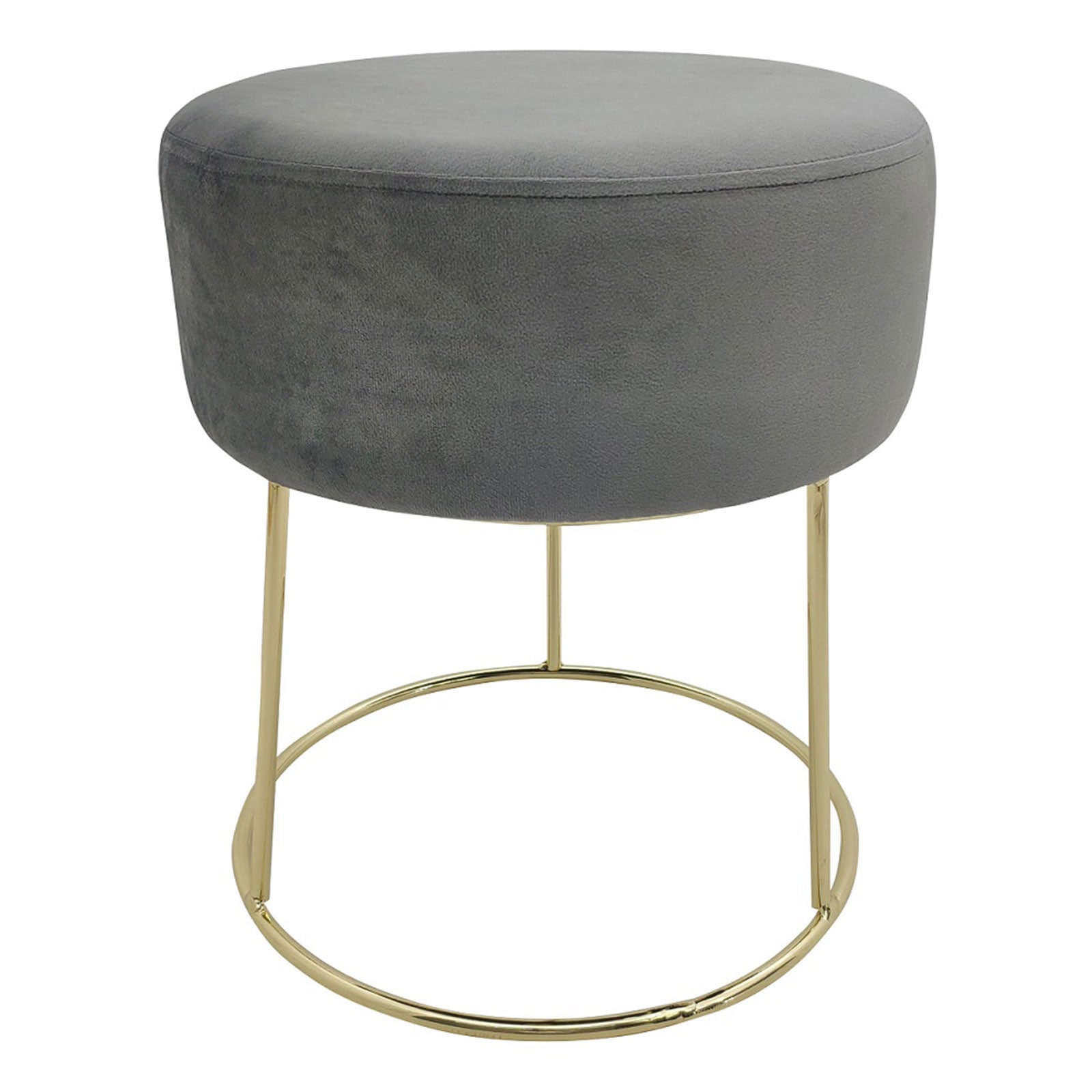 ECHTWERK runder Sitzhocker Marilyn Gold aus Metall