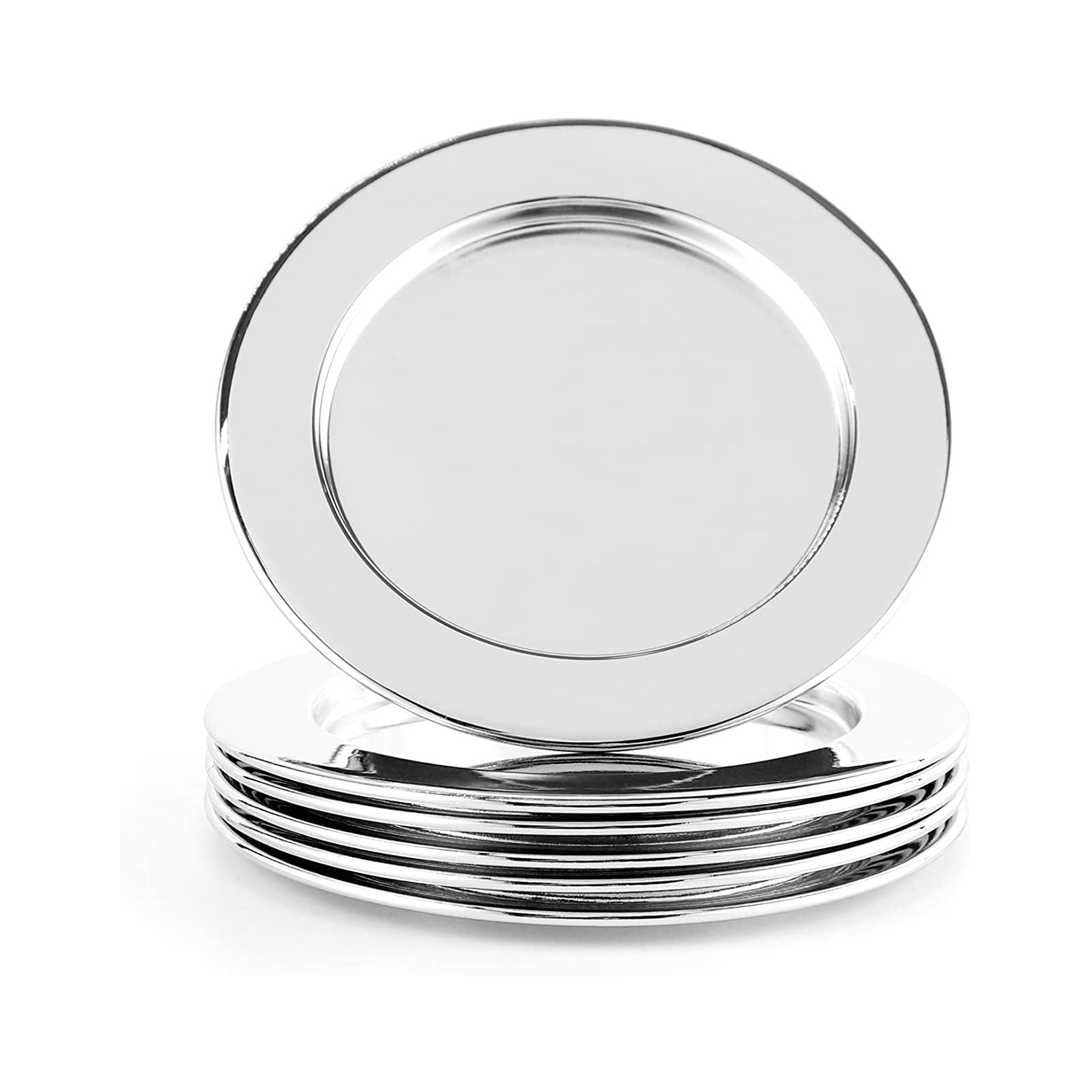 ECHTWERK Glasuntersetzer-Set aus Edelstahl Silber