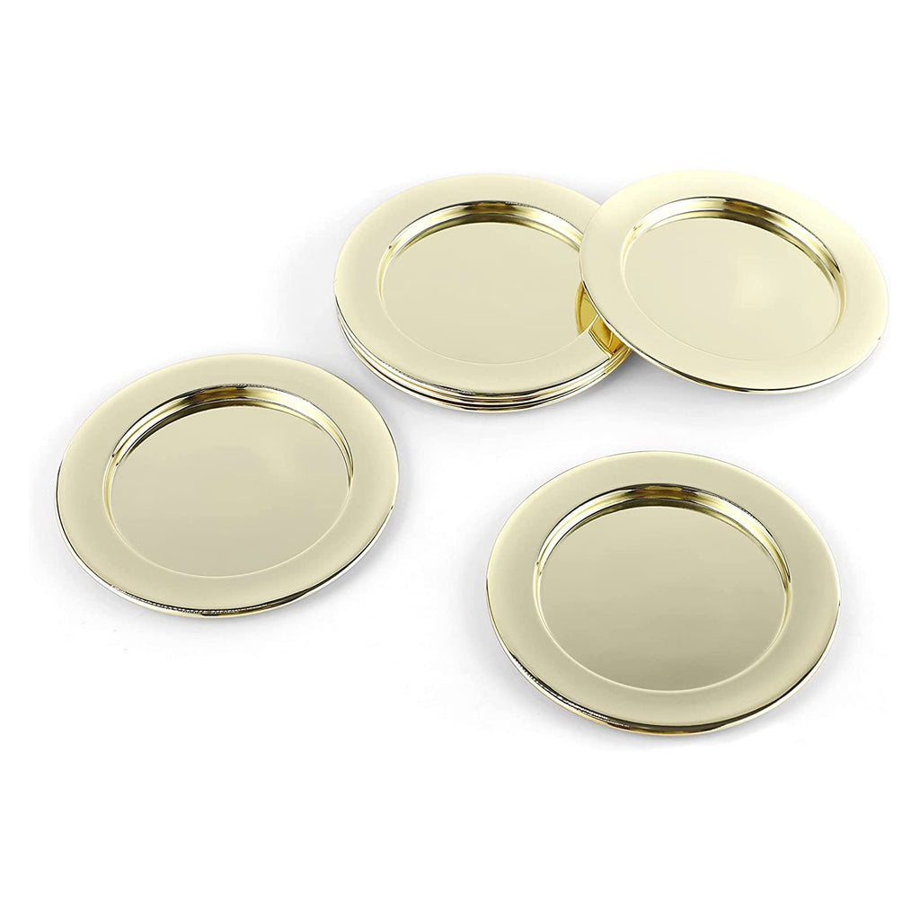 ECHTWERK Glasuntersetzer-Set aus Edelstahl Gold