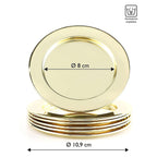 ECHTWERK Glasuntersetzer-Set aus Edelstahl Gold