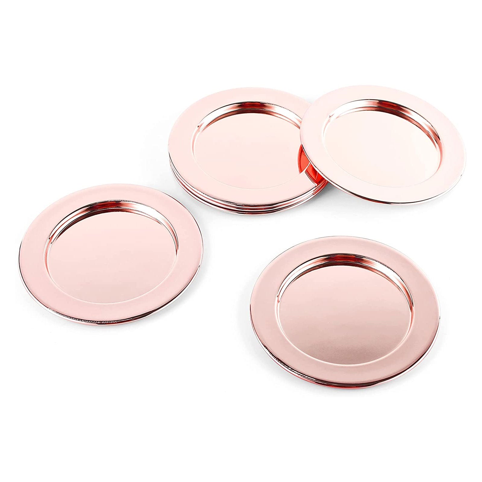 ECHTWERK Glasuntersetzer-Set aus Edelstahl Kupfer