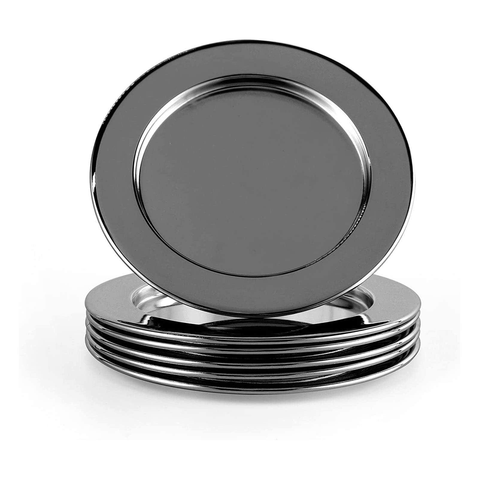 ECHTWERK Glasuntersetzer-Set aus Edelstahl Schwarz