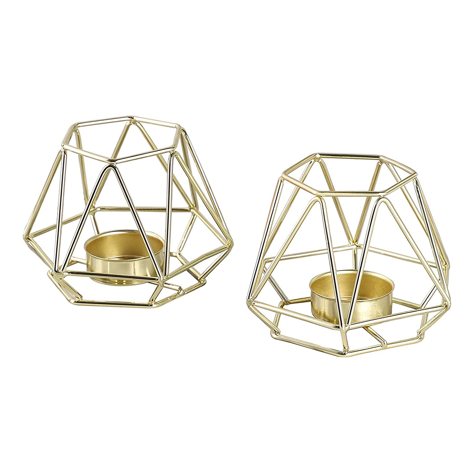 ECHTWERK 2-tlg. Teelicht-/ Kerzenhalter Set "Vintage Small" Gold