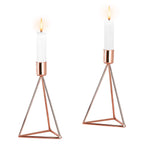 ECHTWERK 2-tlg. Teelicht-/ Kerzenhalter Set "Modern Small" Kupfer