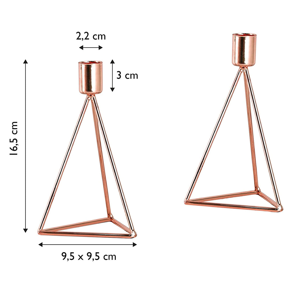 ECHTWERK 2-tlg. Teelicht-/ Kerzenhalter Set "Modern Small" Kupfer