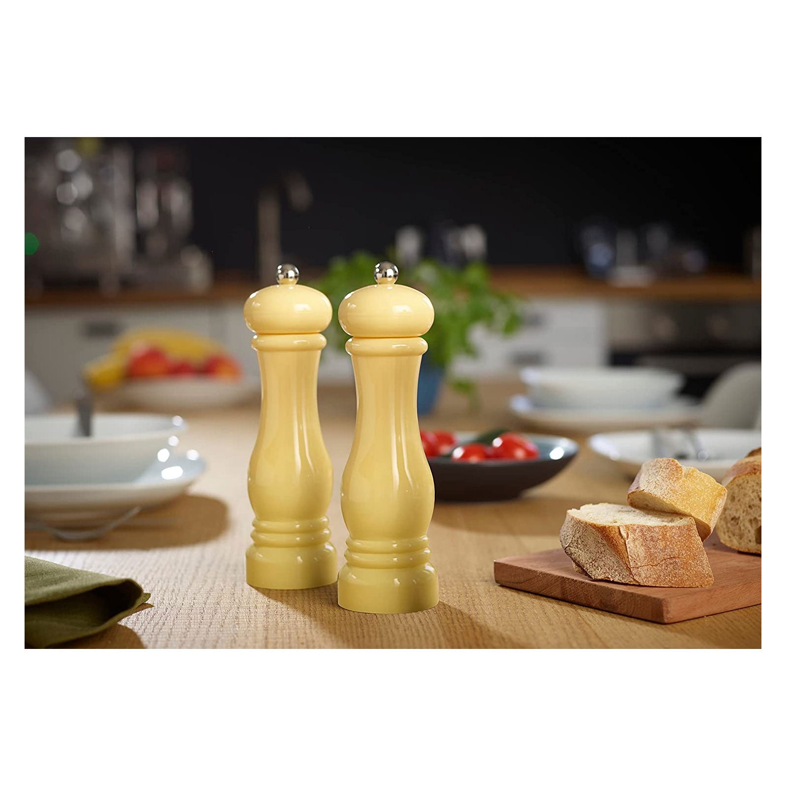 ECHTWERK 2-tlg. Gewürzmühlen Set Creme
