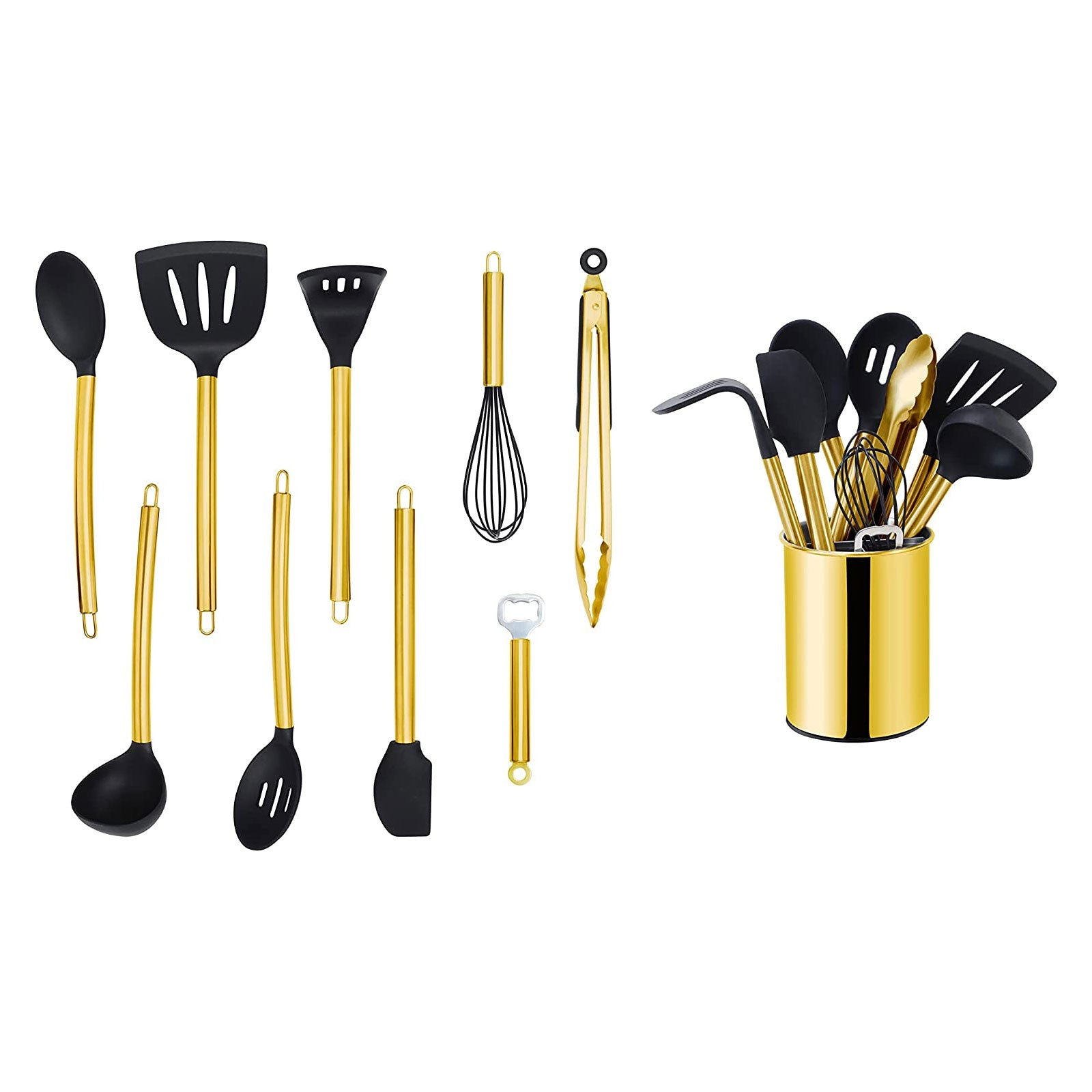 ECHTWERK Küchenuntensilien,10-tlg. Küchenhelfer-Set,Küchenzubehör,Kochbesteck