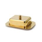 ECHTWERK Butterdose aus Edelstahl Gold