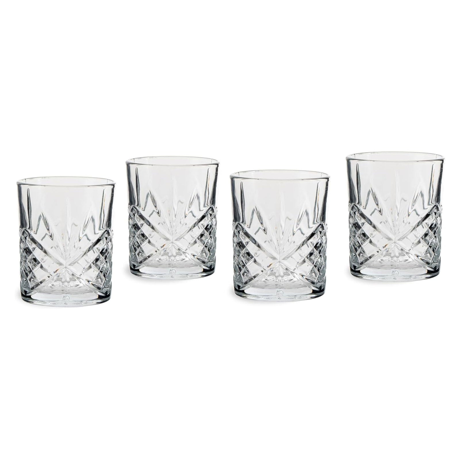 ECHTWERK Whisky Gläser Set 4-tlg. 4-tlg. 330 ml aus Glas