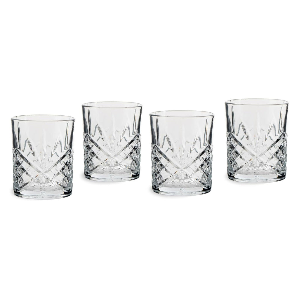 ECHTWERK Whisky Gläser Set 4-tlg. 4-tlg. 330 ml aus Glas