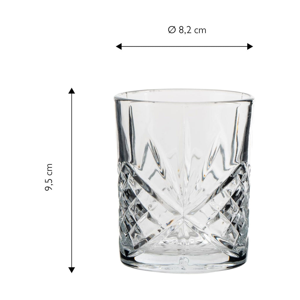 ECHTWERK Whisky Gläser Set 4-tlg. 4-tlg. 330 ml aus Glas