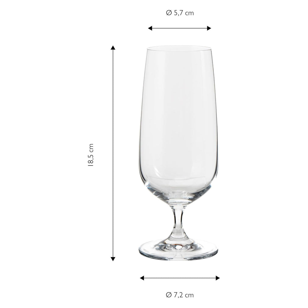 ECHTWERK Bier-Gläser 6er Set 420 ml aus Glas