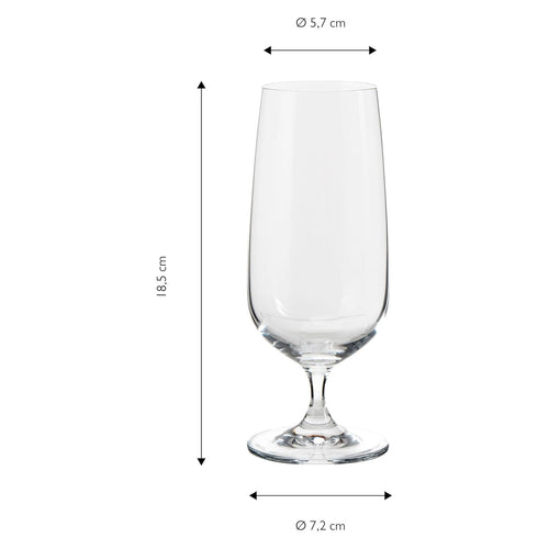 ECHTWERK Bier-Gläser 6er Set 420 ml aus Glas