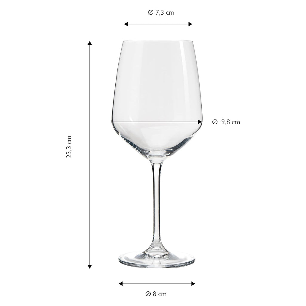 ECHTWERK Rotwein-Gläser 6er Set 627 ml aus Glas