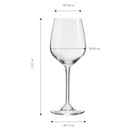 ECHTWERK Weißwein-Gläser 6er Set 388 ml aus Glas