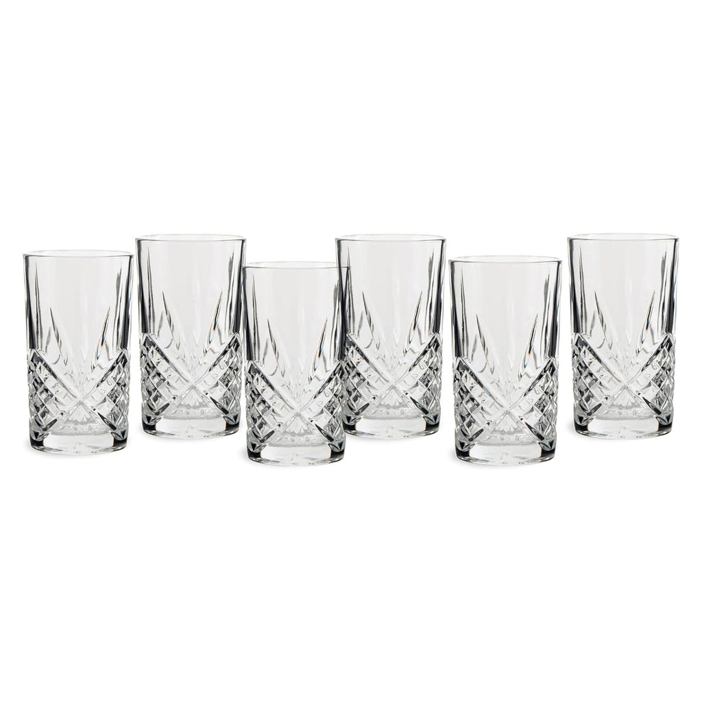 ECHTWERK Longdrink Gläser Set 6-tlg. 6-tlg. 350 ml aus Glas
