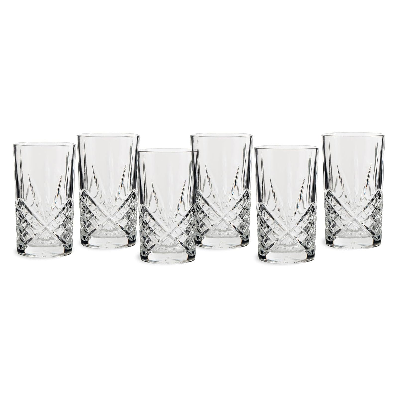 ECHTWERK Longdrink Gläser Set 6-tlg. 6-tlg. 350 ml aus Glas