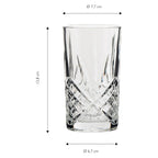 ECHTWERK Longdrink Gläser Set 6-tlg. 6-tlg. 350 ml aus Glas